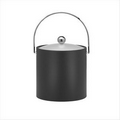 3 Qt. Bartenders Choice Ice Bucket with Acrylic Lid (Black)